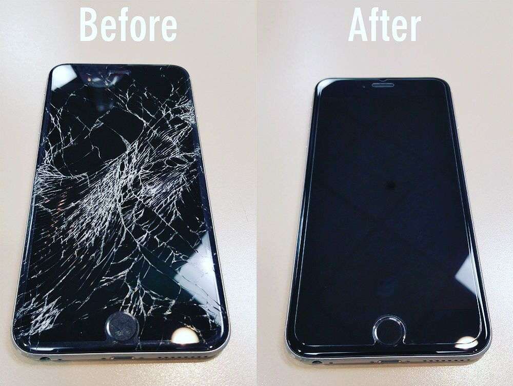 before after comparison of mobile break image